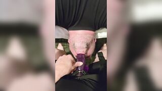 Hawt sexy mother i'd like to fuck likes screwing his face with her large strapons this babe cums and groans over and over so hot
