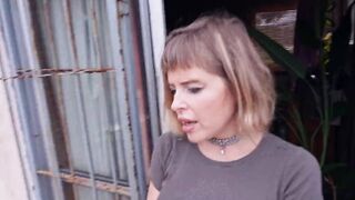 Hawt Handywoman Masturbates in Her Van