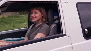 Hawt Handywoman Masturbates in Her Van