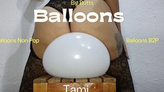 Using My Large Ass and My Booty to Bounce off Some Balloons and Pop 'em