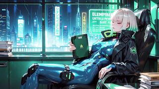 Golden-haired Knight Lounges Seductively Whilst Her Silver-haired Partner Kneels to Serve