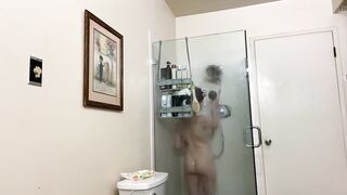 Golden-haired Gets Soapy & Sexually excited in the Shower
