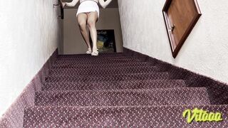 Glamorous Latin babe with a ideal body – Miniskirt and high heels – Hawt