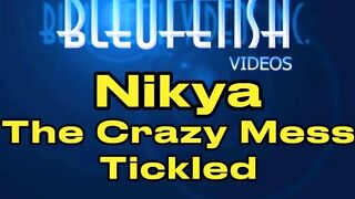 Pt 1 Nikya, the Insane Mess Gets Tickled! - This Nice-looking Angel in Her Little Ebony Pants Gets Her Armpits Feet and Thighs Tickle