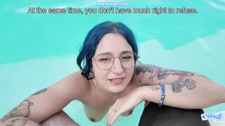 I Bang the Dude From the Pool in Marseille - Voyeur POV Hard French Screw