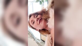 Furry Coat No Pants Cougar Step-stepmom Spit Fetish Oral