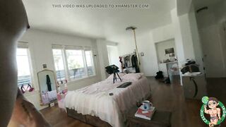 Large Butt Golden-haired Deepthroat Doggy style - POV