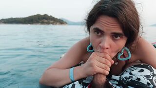 POV Risky Paradise Floatie Blow job