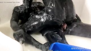 Playing in Cum with Gloomy Sweetheart, Full - Alex Latex