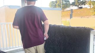 Strangers Making Out on a Balcony During the Party