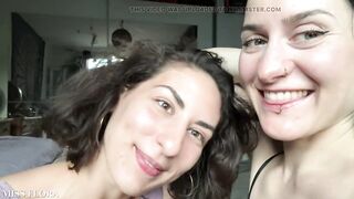 Lesbo Tongue Giving a kiss Making Out with Tula Vida