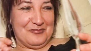 Older Brunette hair mother I'd like to fuck Belted Open for Gyno Toy Play