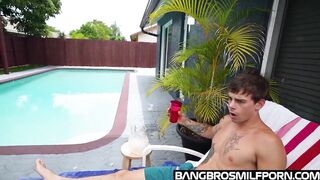 Dace Spills Water And Ends Up Taking Youthful Shlong