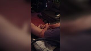 brandonrod69 deepthroat on the floor with intensive foot devotion
