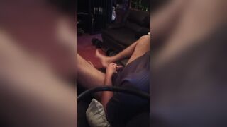 brandonrod69 deepthroat on the floor with intensive foot devotion