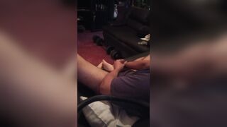 brandonrod69 deepthroat on the floor with intensive foot devotion