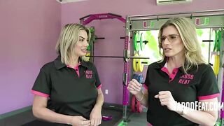 Stepsister Seals The Gym Gig With Her Throat