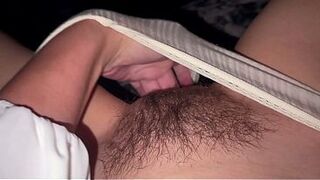 Look how moist it's getting between my legs. Female POV.