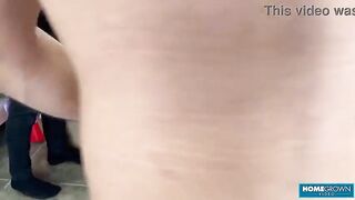 Angie Elif Takes 2 Large Uncut Weenies In double penetration And Gets Drenched