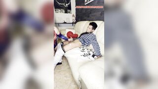 DOMINATRIX-BITCH? I Play With His Schlong In Differents Poses Untill I Cum In My NOCILLA?