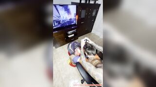 GAMING Pair? I Suck His BULKY KNOB Whilst This guy Plays PS5?