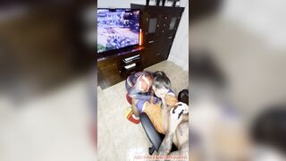 GAMING Pair? I Suck His BULKY KNOB Whilst This guy Plays PS5?