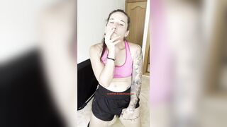Masturbating whilst smokin' until I cum?