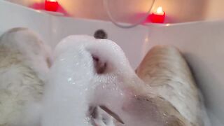 Relaxing in the Foam — Until Things Got Intensive