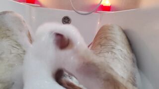 Relaxing in the Foam — Until Things Got Intensive