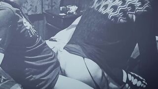 culeando a maricon pasiva en la cama crossdresser