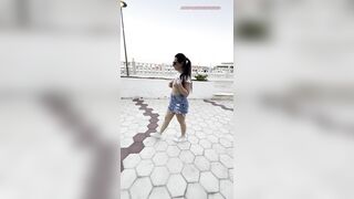 I walk with my topless?