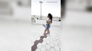 I walk with my topless?