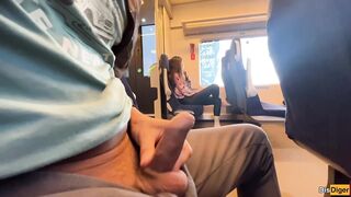 A stranger beauty jerked off and sucked me in the educate in public