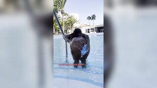 Playing With My Body In A Hotel Pool?