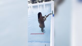 Playing With My Body In A Hotel Pool?