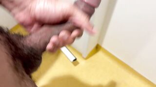 nineteen year old teen cumshots on a bath wall