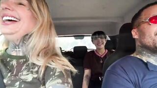 I was awaiting for the bus and a woman selling cakes in jars came along! I asked if this babe would be a porn actress, this babe was all moist, got into the car, started taking off her raiment and said me to bang her, grabbed my cunt...