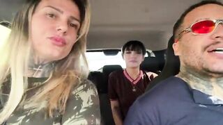 I was awaiting for the bus and a woman selling cakes in jars came along! I asked if this babe would be a porn actress, this babe was all moist, got into the car, started taking off her raiment and said me to bang her, grabbed my cunt...