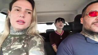 I was awaiting for the bus and a woman selling cakes in jars came along! I asked if this babe would be a porn actress, this babe was all moist, got into the car, started taking off her raiment and said me to bang her, grabbed my cunt...