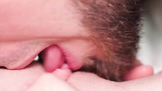 Sensitive CLOSE-UP twat licking and real FEMALE CLIMAX