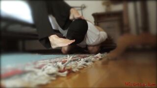 Femdom worship - Sub unconditionally likes his Mastix
