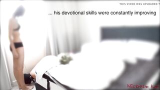 Femdom worship - Sub unconditionally likes his Mastix