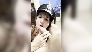 Smokin' And SUCKING A OBESE Wang? Untill That guy CUMS So Hard In My Tiny Melons?