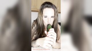 SEXY ORAL PLEASURE With My Cucumber?
