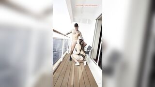 I’m So LEWD On The Sea? I Suck His OVERWEIGHT DONG Untill That guy CUMS In My Face?
