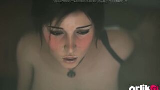 Lara Croft CG: Large Butt Clapping Bang in High Heels - Tomb Raider Animation