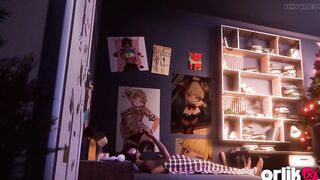 Gwen Stacy & Spider-chap - Christmas Holidays CG Sex Animation