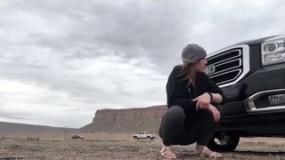 Fellatio Next to Road for People to See Public Oral-job at Hotel
