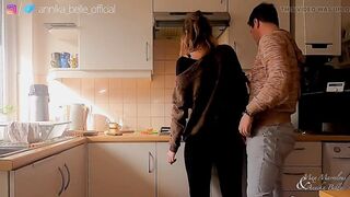 Kitchen Make Out with Stepsister, Giving a kiss & Fingering - Carnal Teasing Moments