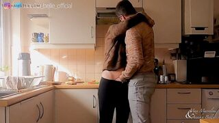 Kitchen Make Out with Stepsister, Giving a kiss & Fingering - Carnal Teasing Moments